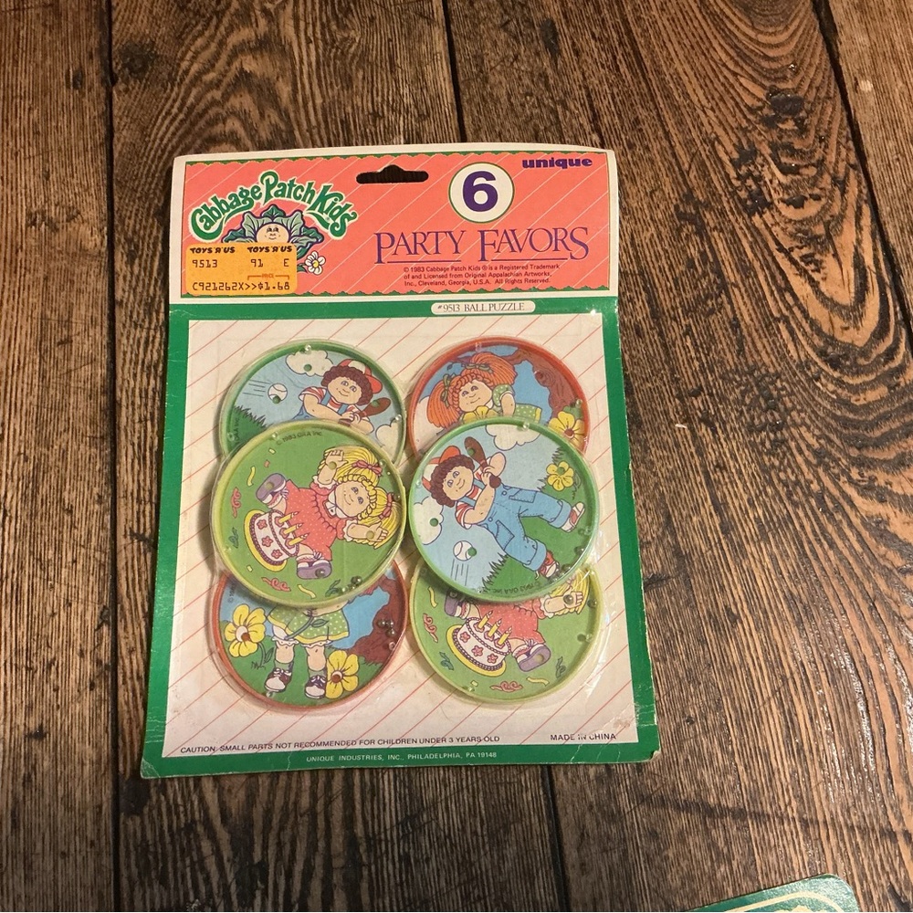 Vintage Cabbage Patch Kids party favours.